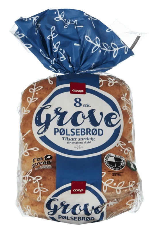 Coop Grove Pølsebrød 280g