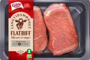 Storfe Flatbiff L.Mør Skivet Pk