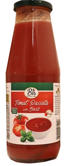 Tomatsaus Passata Med Basilikum Bis 680g