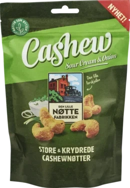 Cashewnøtter Sourcream&Onion 150g Dln