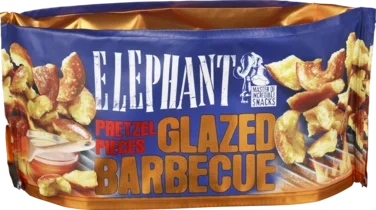 Elephant Pretzel Pieces Glazed Bbq 75g