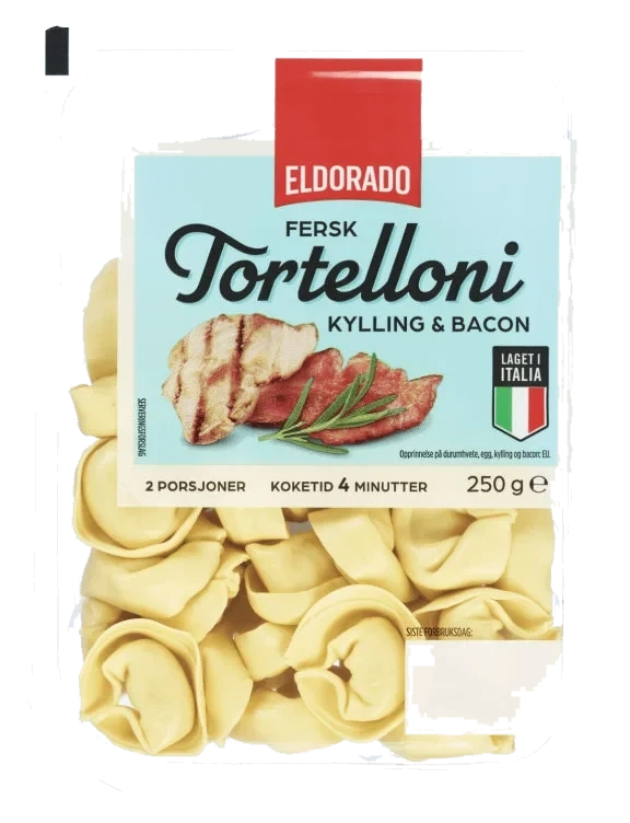 Tortelloni Kylling&Bacon 250g Eldorado
