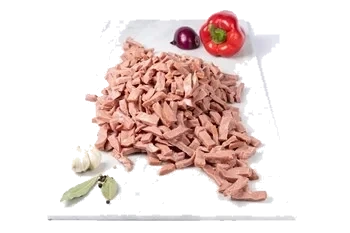 Middagskorv av kyckling strimlad