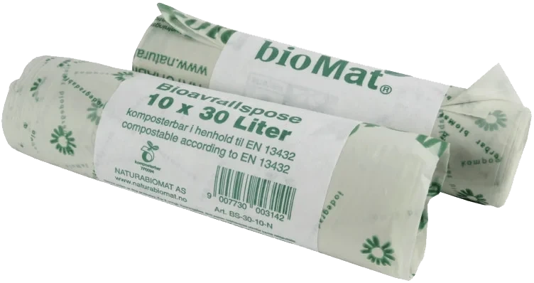 Avfallspose Bio Komposterbar 30l 10stk Biomat