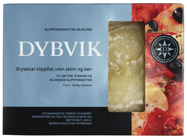 KLIPPFISK GRYTEKLAR UTEN SKINN OG BEN