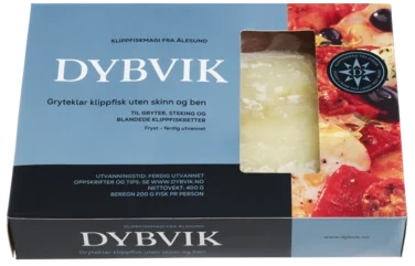 KLIPPFISK GRYTEKLAR UTEN SKINN OG BEN