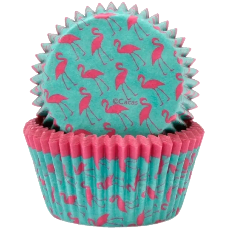 Muffinsform Flamingo 50stk Cacas