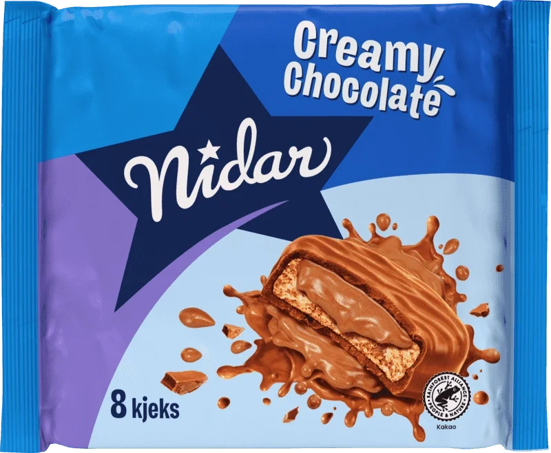 Nidar Kjeks Creamy Chocolate 128g