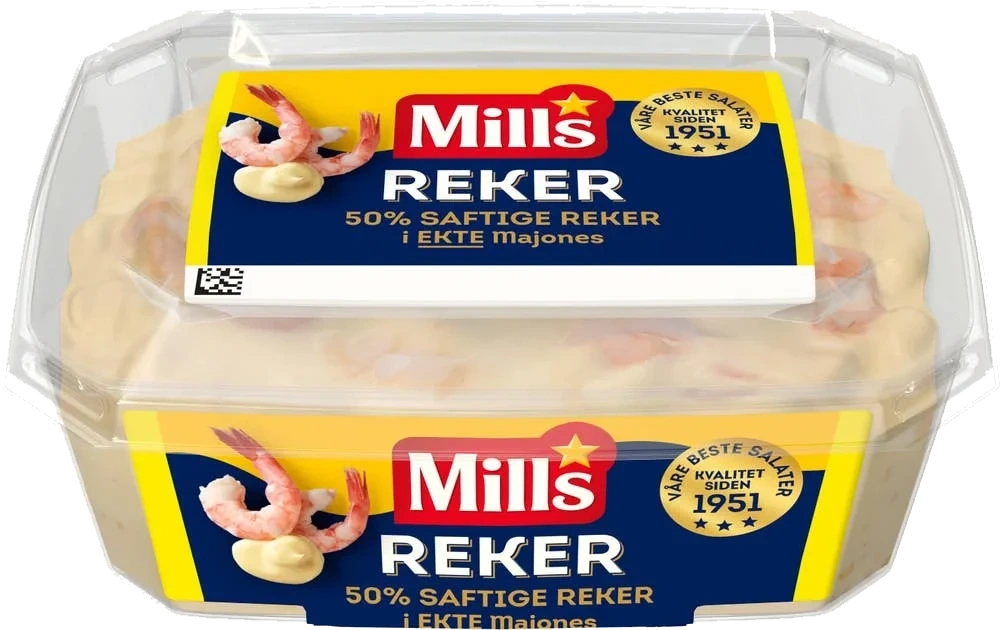 Reker i ekte majones