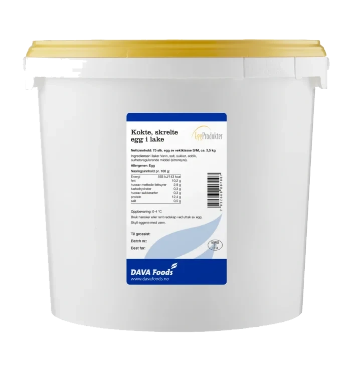 Kokt Egg i Lake 75stk 3,5kg