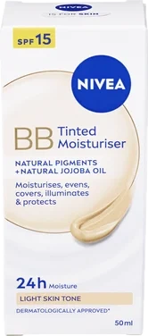 Nivea Bb Tinted Moisturiser Light Skin Tone Spf15, 50ml