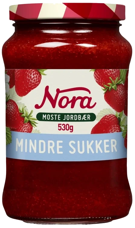 Jordbær Moste Lett 530g Nora