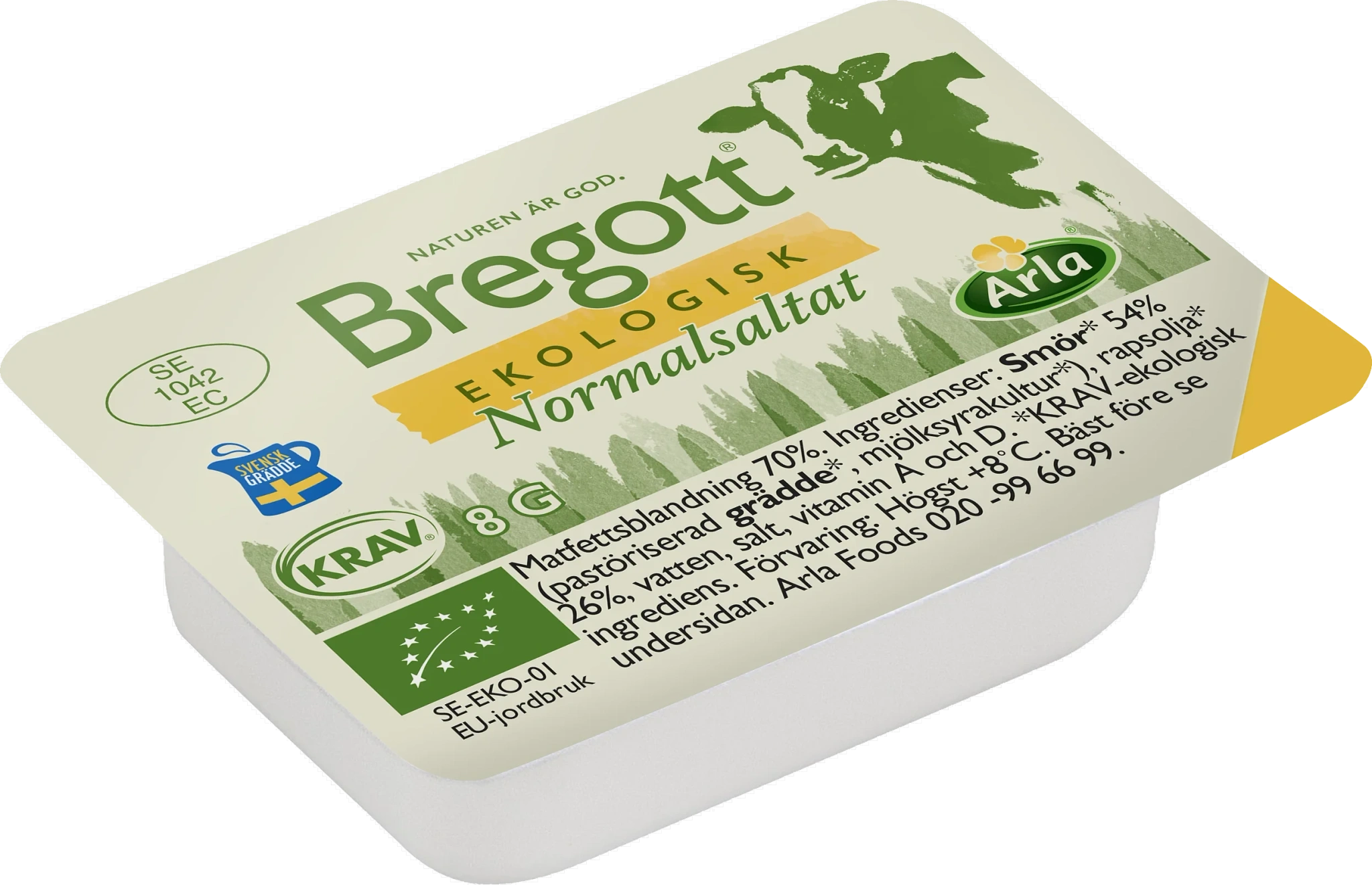 Ekologisk smör/rapsolja portion 8g