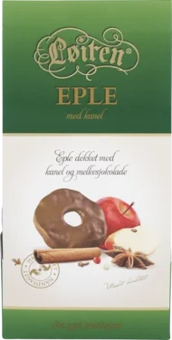 Fruktsjokolade Eple/kanel 120g Løiten