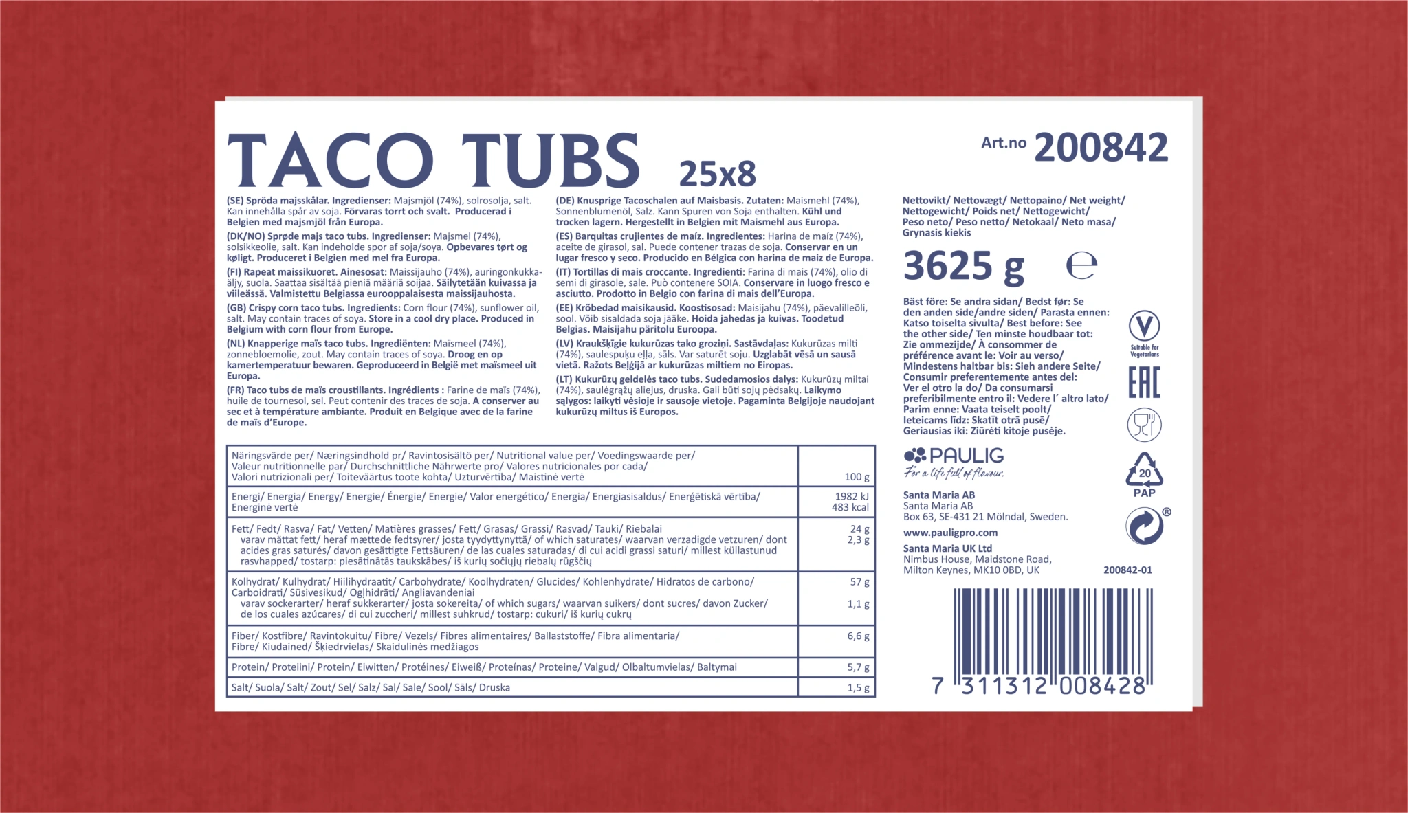 Taco Tubs