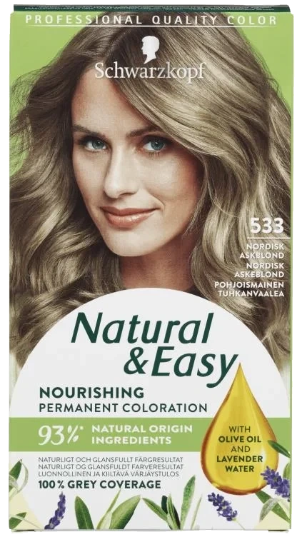 Natural & Easy 533 Askblond Hårfarge
