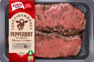 Storfe Pepperbiff L.mør Skivet 365g Pk