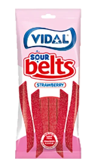 Sour Belts Strawberry Vidal 90g