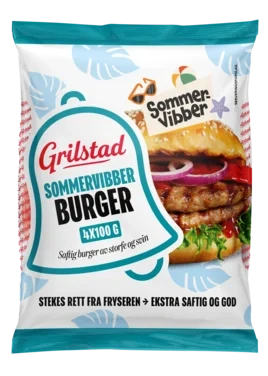 Sommervibber Burger 4x100g Grilstad