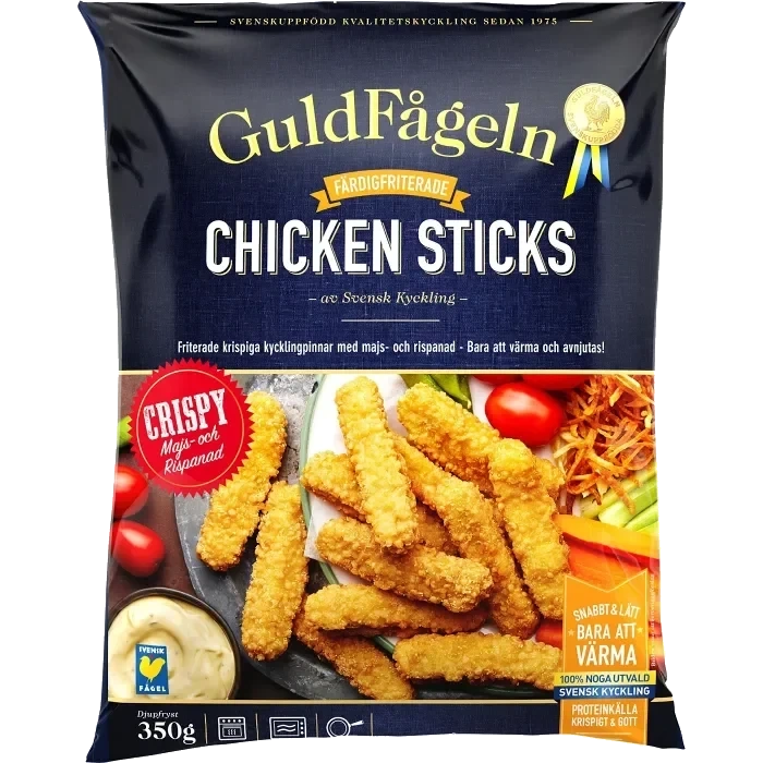 Chicken sticks crispy 350g Guldfågeln