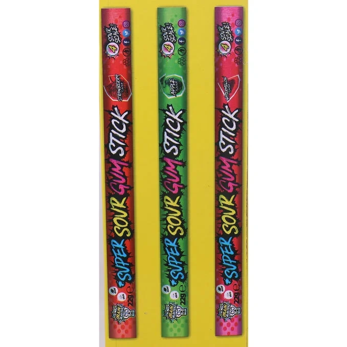 Super Sour Gum Stick 30-pack