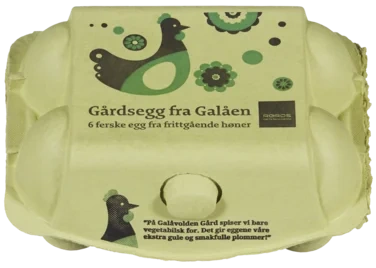 Gårdsegg Egg 6stk m Galåvolden Gård