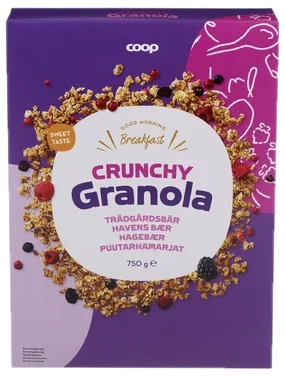 Granola, Crunchy Garden Fruits