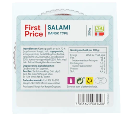 Dansk Salami 250g