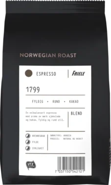 Friele Espresso 1799 Hele Bønner 500g