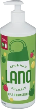 Lano Eple & Bringebær Dusjsåpe 750ml