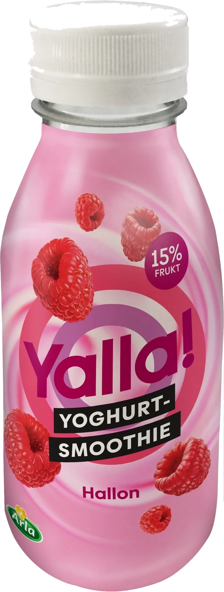 Yalla yoghurt-smoothie hallon 350 ml