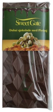 Dubai Sjokolade Pistasj 80g