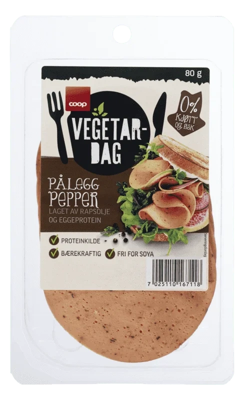 Coop Vegetardag Pålegg Pepper 80g