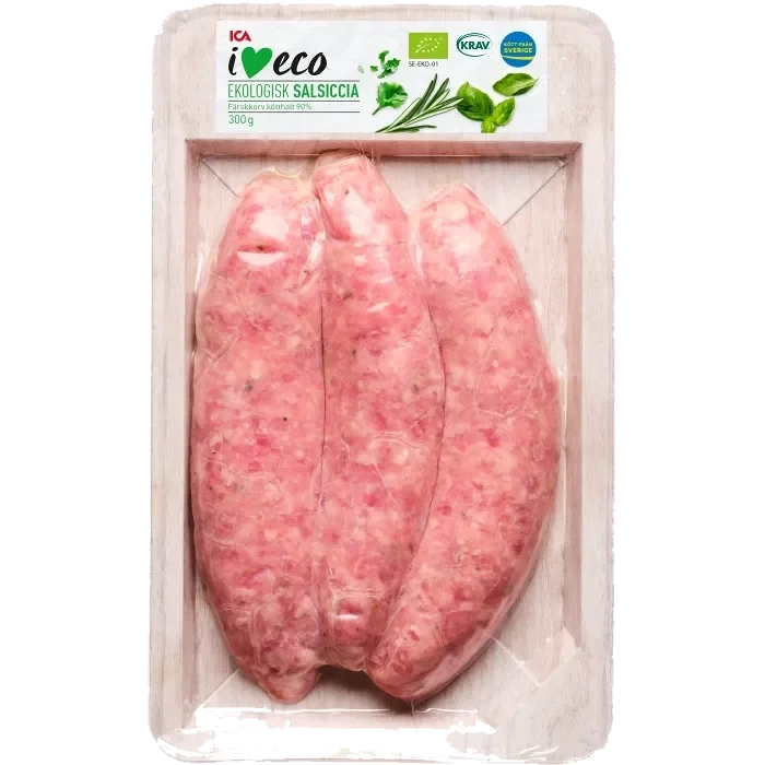 Färskkorv Salsiccia 300g KRAV ICA I love eco