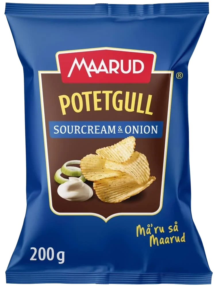 Potetgull sour cream & onion
