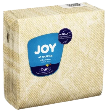 Serviett Dunisoft 40cm Washed Linen Gold