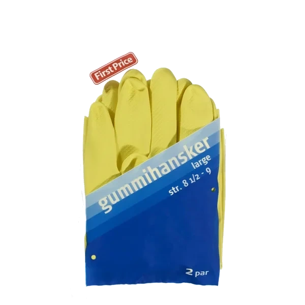 Gummihansker L 2par First Price