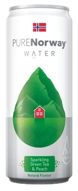 Pure Norway Water Sparkling Green Tea & Peach 0,33l