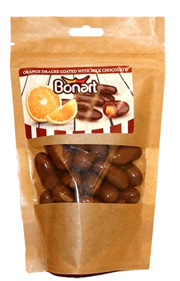 Dragee Milk Chocolate w/Orange 150g Bonart