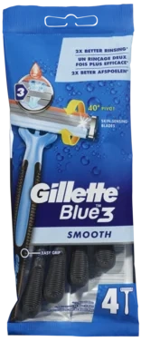 Blue 3 Høvel Smooth Engangs 4stk Gillette