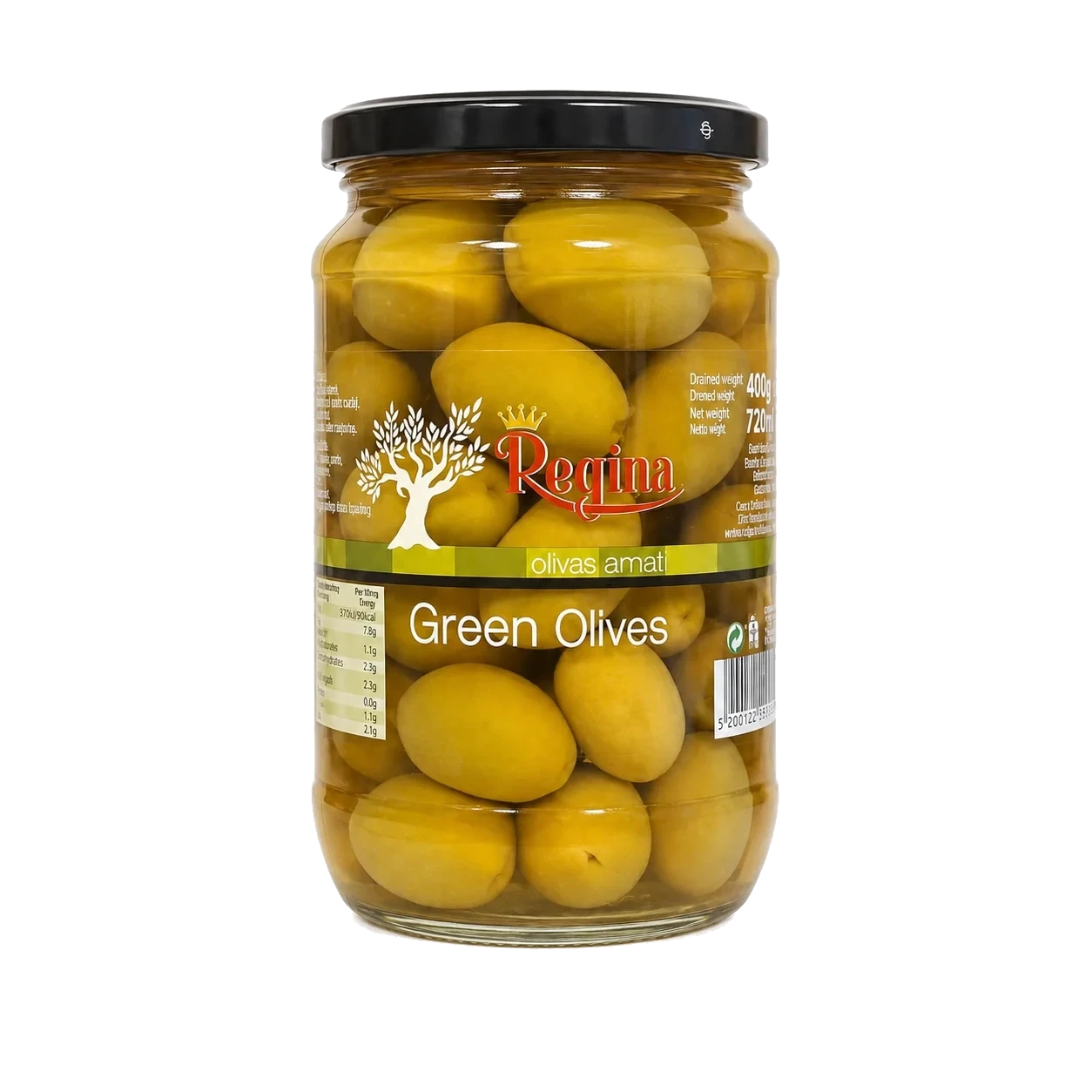 Regina Grønne Oliven 720g