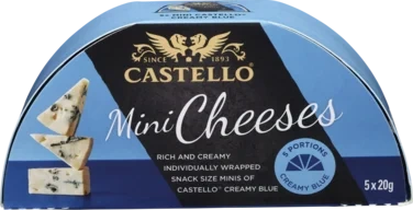 Castello Blå Porsjonspakning 5x20g