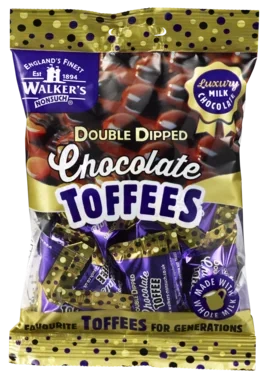 Walkers Double Dipped Chocolate Toffee 135g