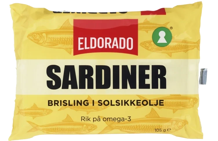 Sardiner Brisling i Olje 105g Eldorado