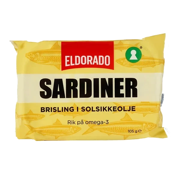 Sardiner Brisling i Olje 105g Eldorado
