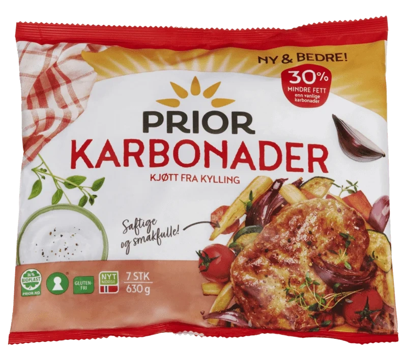 Prior Kyllingkarbonader 630g