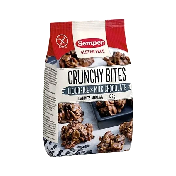 Crunchy Bites - Lakris & Melkesjokolade