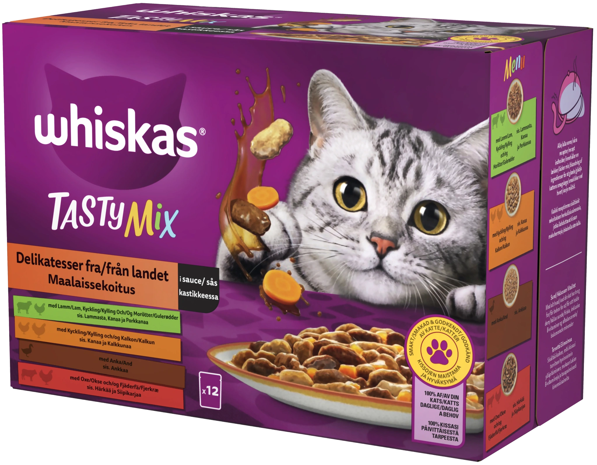 Whiskas Tasty Mix 1+ Country Collection In Gravy