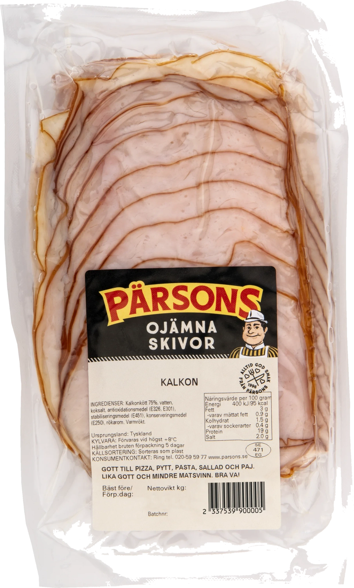 Rökt Kalkon Ojämna Skivor ca 300g Pärsons
