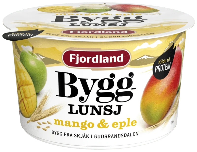 Fjordland Byggrynslunsj Mango/Eple 150g